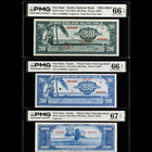 Vietnam South SPECIMEN Giay Mau 1955, 200 Dong with Front & Back Color Proof PMG