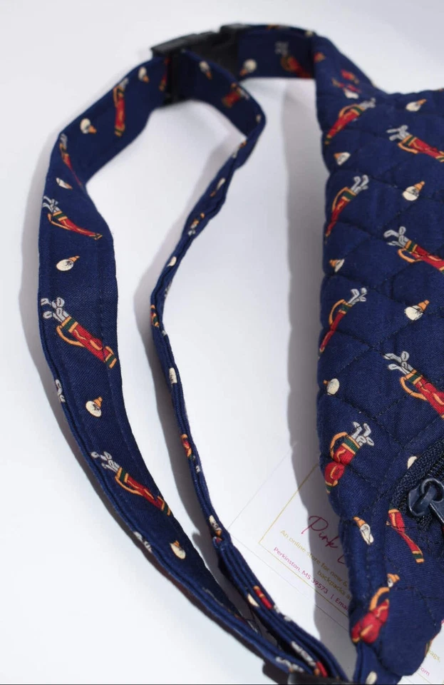 Riñonera/bolso cinturón vintage Vera Bradley en "Golf-Navy 1995" Foto 4 de 4