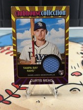 2024 Topps Heritage Hi Number Curtis Mead Gold Clubhouse Collection Relic #/99