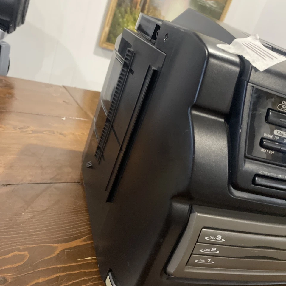 JVC PC-XC7Stereo System Boombox 3 discos cambiador de CD y reproductor de casete - Leer Foto 2 de 4