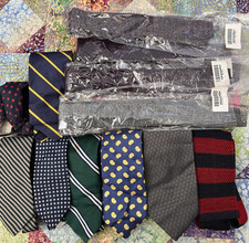 Ties for men lot, 12 in lot, group III, some are NEW