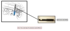 RIGHT REAR SHOCK ABSORBER OEM 2020 CADILLAC XT4