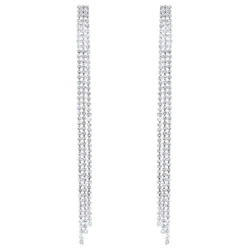 Elegant Long Dangle Drop Earrings for Women – Iridescent Sparkle