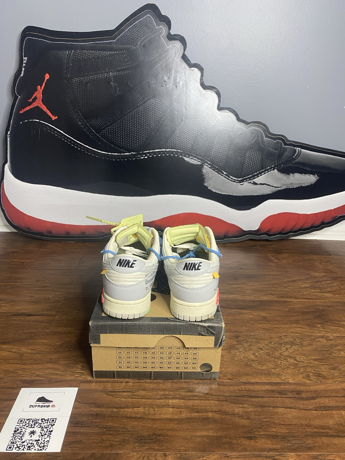 OFF WHITE X NIKE Taglia 9 Nike Off White x Dunk Low Lotto 05 di 50