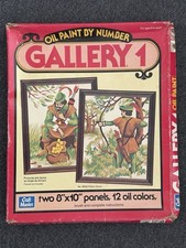 Vintage 1978 Craft Master Gallery 1 Oil Paint by Number Robin Hood 18502 USA NOS