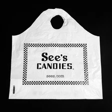 See's Candies Bag Plastic Sack Iconic Candy Makers Los Angeles USA Collectors  x