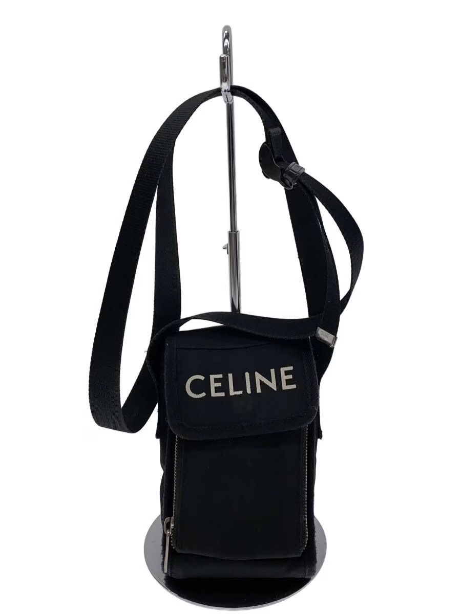 CELINE Mobile Pouch Polyester Black Solid from Ja… - image 2