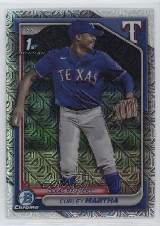 2024 Bowman Chrome Prospects Mega Box Mojo Refractor Curley Martha #BCP-168 3n4