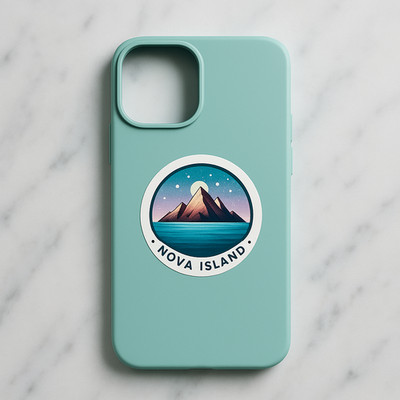 The Nova Island iPhone 15 case Mint Green
