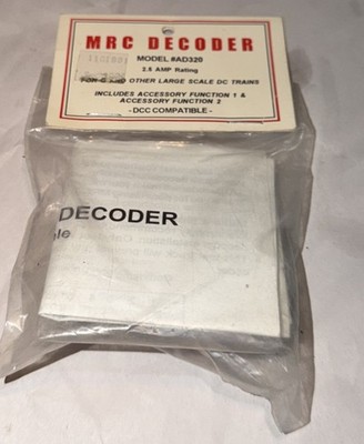 MRC Decoder For G & Other Large Scale DC Trains AD320 In Package! 