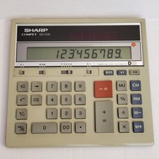 VTG Sharp Compet Calculator QS-2130 Solar Battery Powered Large 12-Digit WORKS