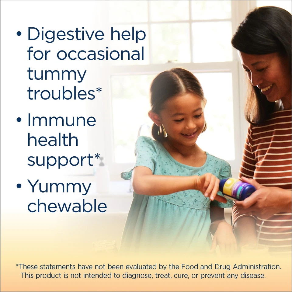 Probiótico masticable Renew Life Kids, 3 mil millones de UFC, bayas, 60 tabletas Foto 2 de 4