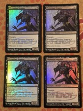 MtG: Playset of 4 x DCI Judge Foil Phyrexian Negative - NM