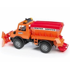 Bruder 02572 Unimog Winterdienst Modellauto Räumfahrzeug Streufahrzeug Spielzeug