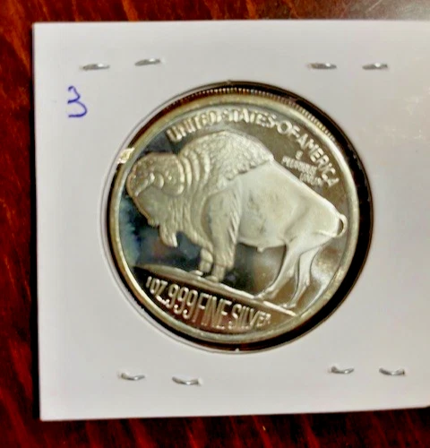 1oz silver round buffalo