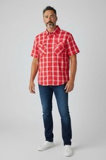 Dixxon Flannel Co. Shirt Mens 2XL Red Plaid Third Street Bamboo Short Sleeve