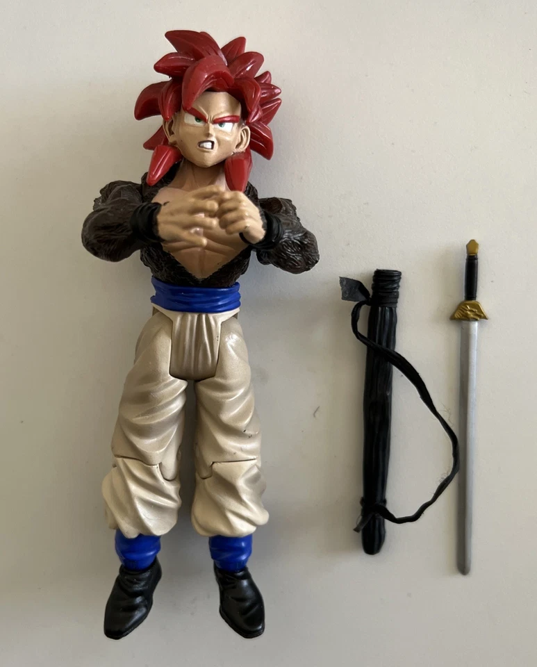 Figura Gogeta Super Saiyan 4 Jakks 2003 Dragon Ball Z GT Fusion Collection SS4 Foto 2 de 4