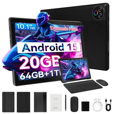 Android 15 Tablet 10 inch 20GB (3+17) RAM 64GB ROM WIFI BT Widevine L1 5000mAh
