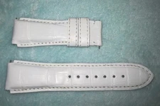 Genuine KRIEGER 20mm Lug-End White Alligator Watch Strap Band w/ Pins | NEW!