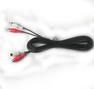 RCA Extension Cable 2 RCA Audio Extender Adapter Cable Coupler Male To Female 3m