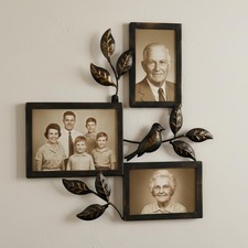 4x6,5x7 Vintage Black Collage Metal Picture Frames, 3-Pack Photo Collage Fram...