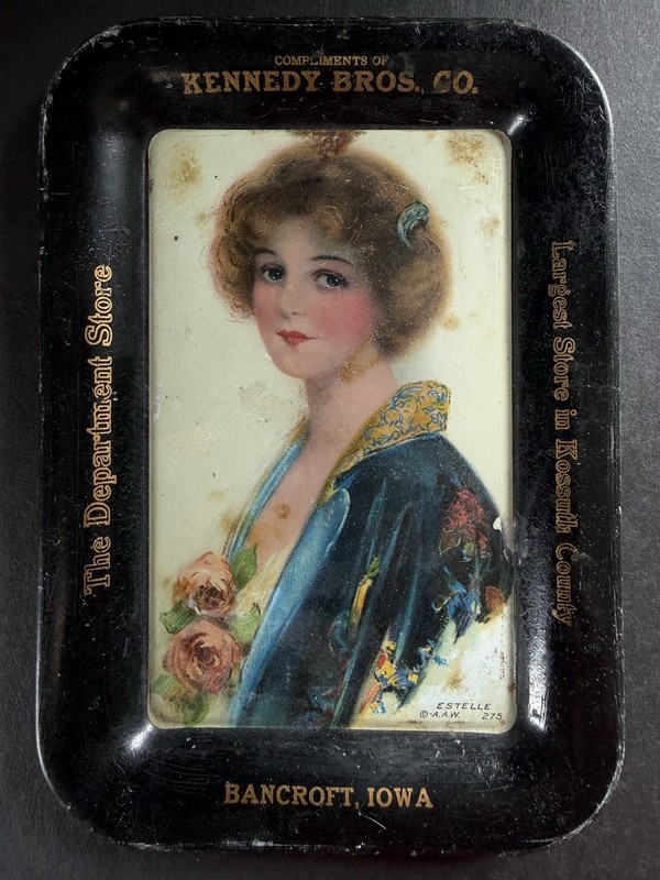 Antique Advertising Change  - Tip Tray Kennedy Brothers Bancroft Iowa