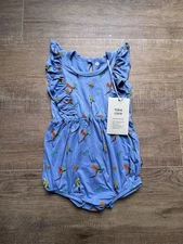 Kyte Baby Macaw Parrot Bubble Romper 12-18 Months