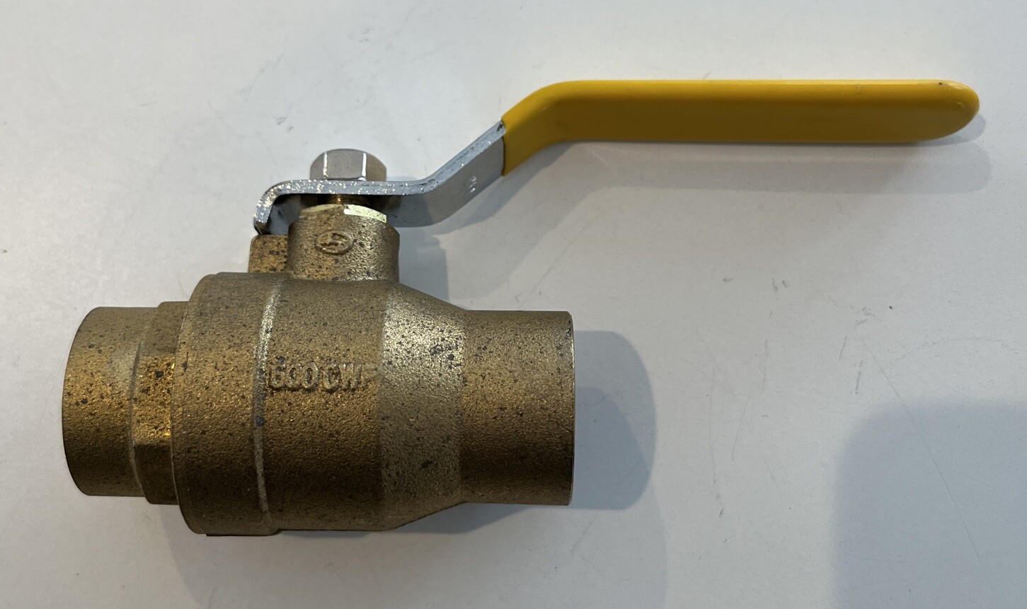 R-C Brass 1" Ball Valve 600WOG 150WSP FM Approved Sweat Ends #300635
