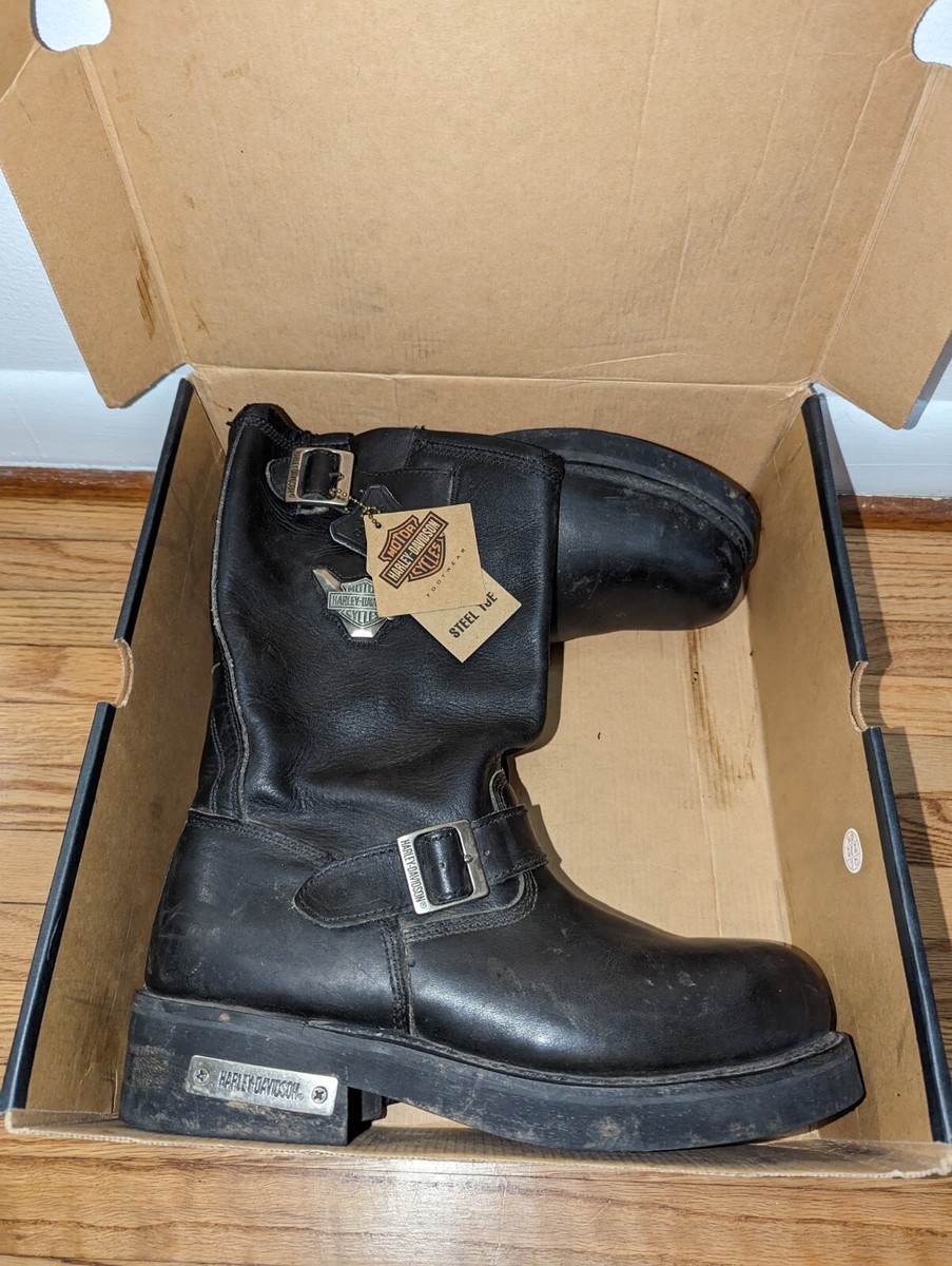 Pre-Owned 2005 Harley-Davidson Steel Toe 91137 Black Mega 