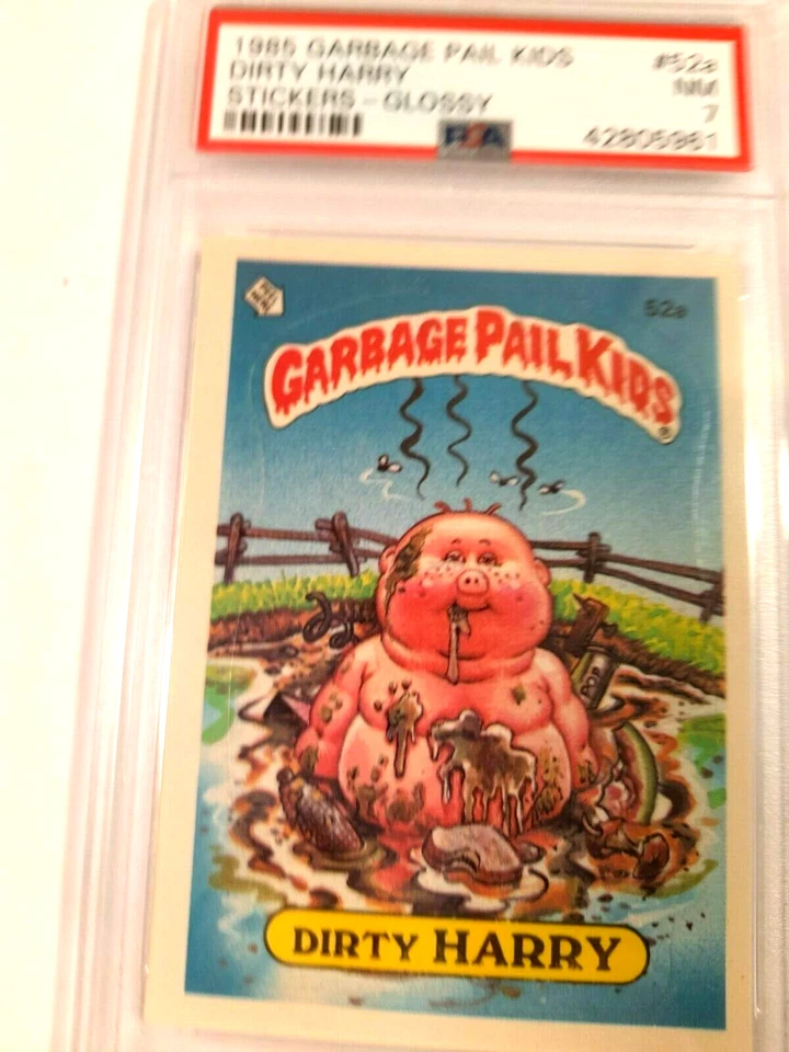 1985 Topps Garbage Pail Kids OS #52a { DIRTY HARRY } Graded 7 Ex-Mint - Image 3 of 3