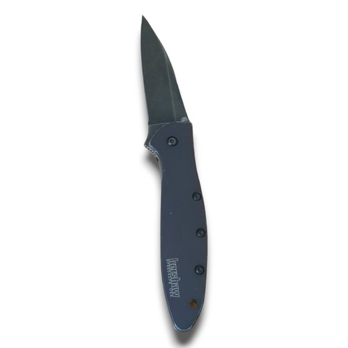 Kershaw Leek Gray Pocket Knife (1660GRYBW) - Plain Edge, Speed Safe Assisted Opening - Factory 2nd