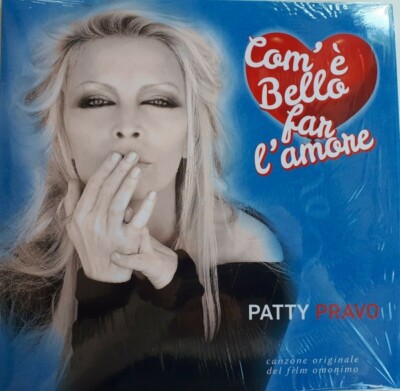 PATTY PRAVO - COM'E' BELLO FAR L'AMORE - MAXI-SINGLE 12''  NUMERATO VINILE BLU