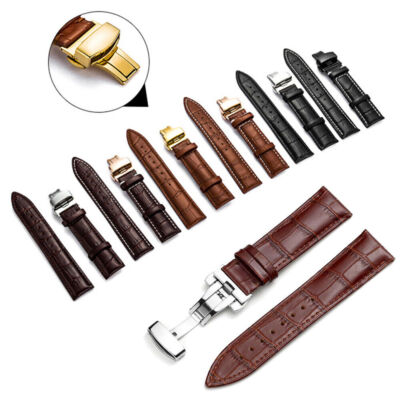 For Samsung Galaxy Watch 3 4 5 6 40/44/42/46/43/47mm Genuine Leather Strap Band