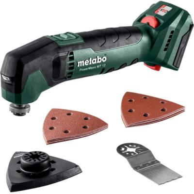 Metabo Akku Multitool PowerMaxx MT 12 Solo ohne Akku/Ladegerät Tauchsägeblatt