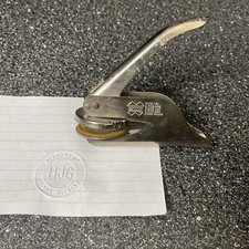 Vintage Notary Public Pocket Seal Embosser Stamp Library Of Henry J. Gray