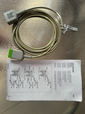 GE Multi-Link 2017003-001 E ECG Trunk Cable 5 Lead Standart AHA 3.6m 12FT