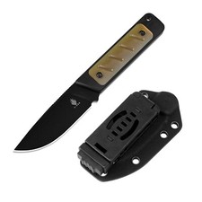 Kizer Smolt Drop Point Pocket Fixed Knife D2 Blade G10 Handle + Sheath 1063A4