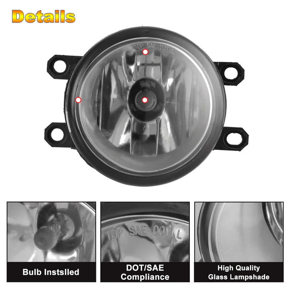 Luces antiniebla para Scion TC 2005-2010 luces de conducción con parrilla de parachoques negro transparente Foto 4 de 4