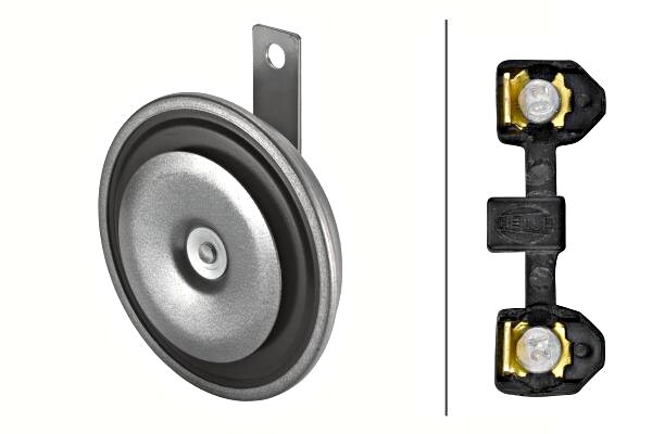 HELLA Horn B36 12V - 116dB Lautstarke Hupe Mit 335Hz Für Auto, LKW & Motorrad