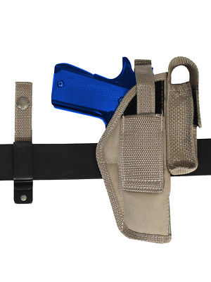 New Barsony Desert Sand 360Carry 8 Option Holster w Mag Pouch Full Size 9 40 45 