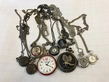 Lot of 9 used watches in working condition multiple brands