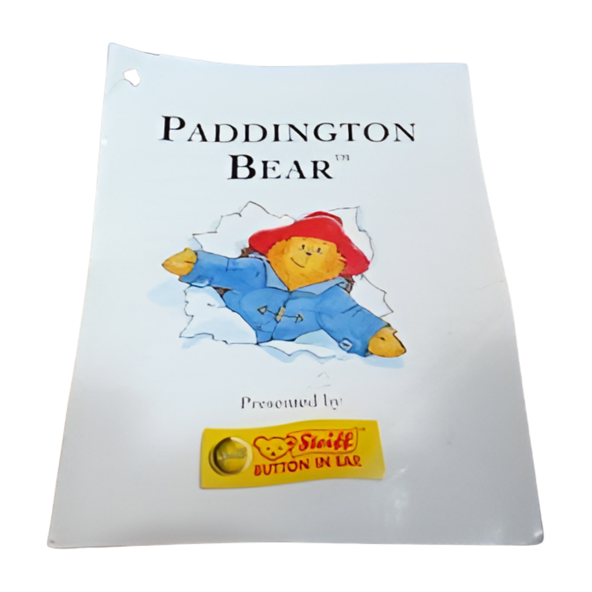 Steiff Paddington Bear Plush 2003 Limited Edition Boxed