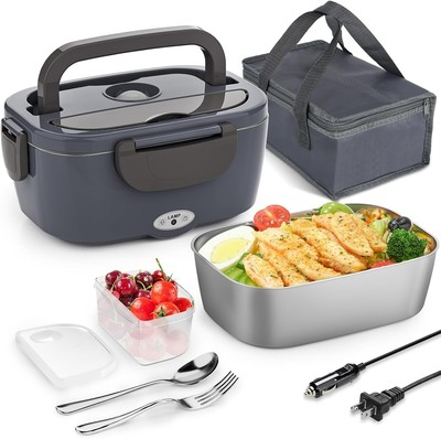 Electric Lunch Box Food Heater 3 in 1 Portable Warmer/ For Car or Home Leakproof