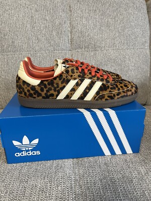 Adidas Samba OG Red Leopard Print 44 2/3