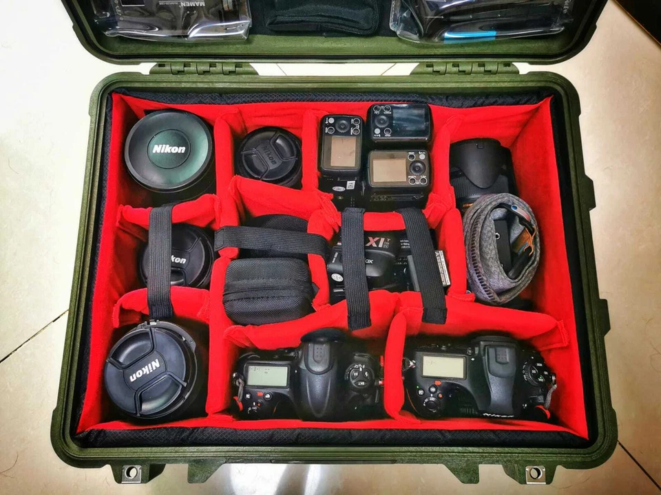 Divisor acolchado rojo A-MoDe ajuste Pelican Peli 1560 1569 modo a (sin estuche) Foto 2 de 4