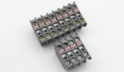 12x Hilfskontaktblock ABB CA5-10 Hilfsschalter 1S Auxiliary Contact 1NO 1-polig