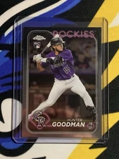 Hunter Goodman 2024 Topps Chrome #99 Rookie RC Base Rockies