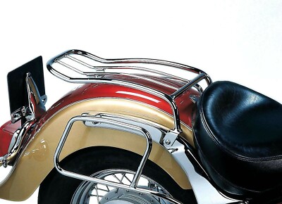 Yamaha XVS 650 Drag Star Classic Solorack with backrest Chrome BY HEPCO & BECKER
