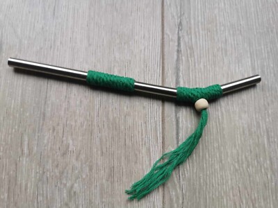 Tepi Metall umwickelt grün traditionelle handgefertigte Applikator Pfeife Kambo