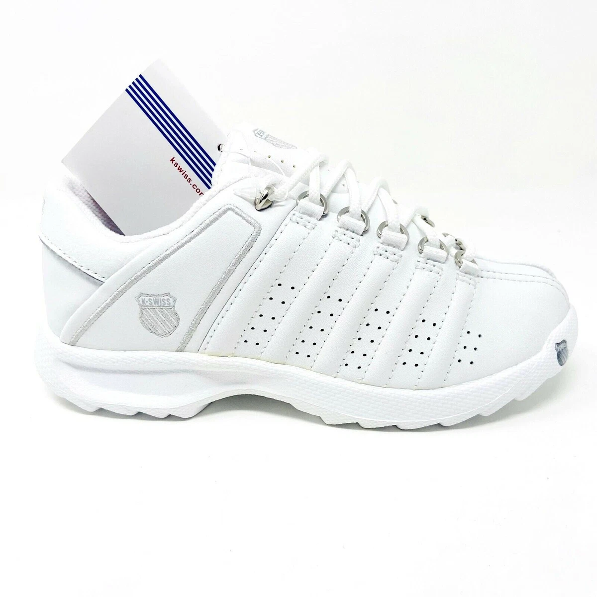 K Swiss Darwell White Platinum Child Kids Casual Sneakers 5742147